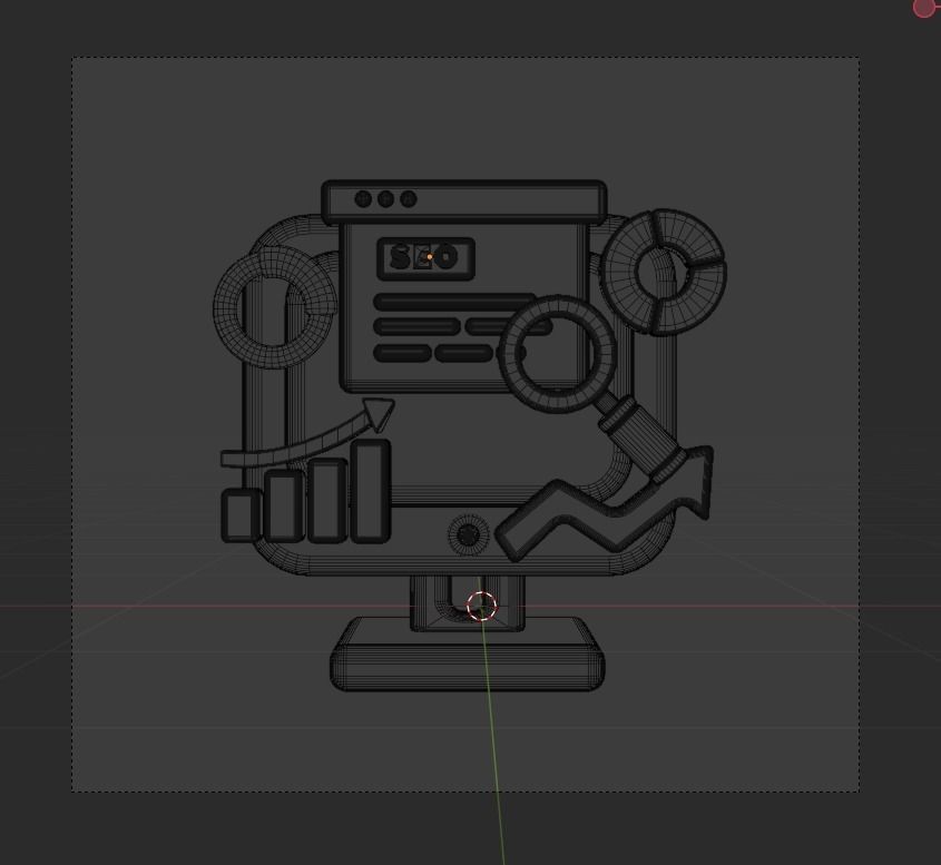 SEO and WEB 3d Illustration  Icon Pack 3D model_47