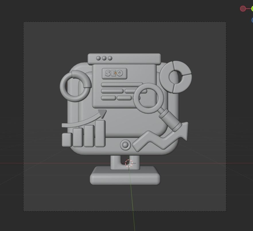 SEO and WEB 3d Illustration  Icon Pack 3D model_17