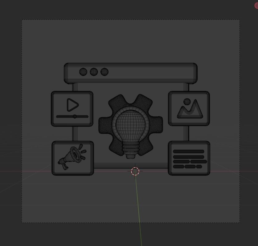 SEO and WEB 3d Illustration  Icon Pack 3D model_64