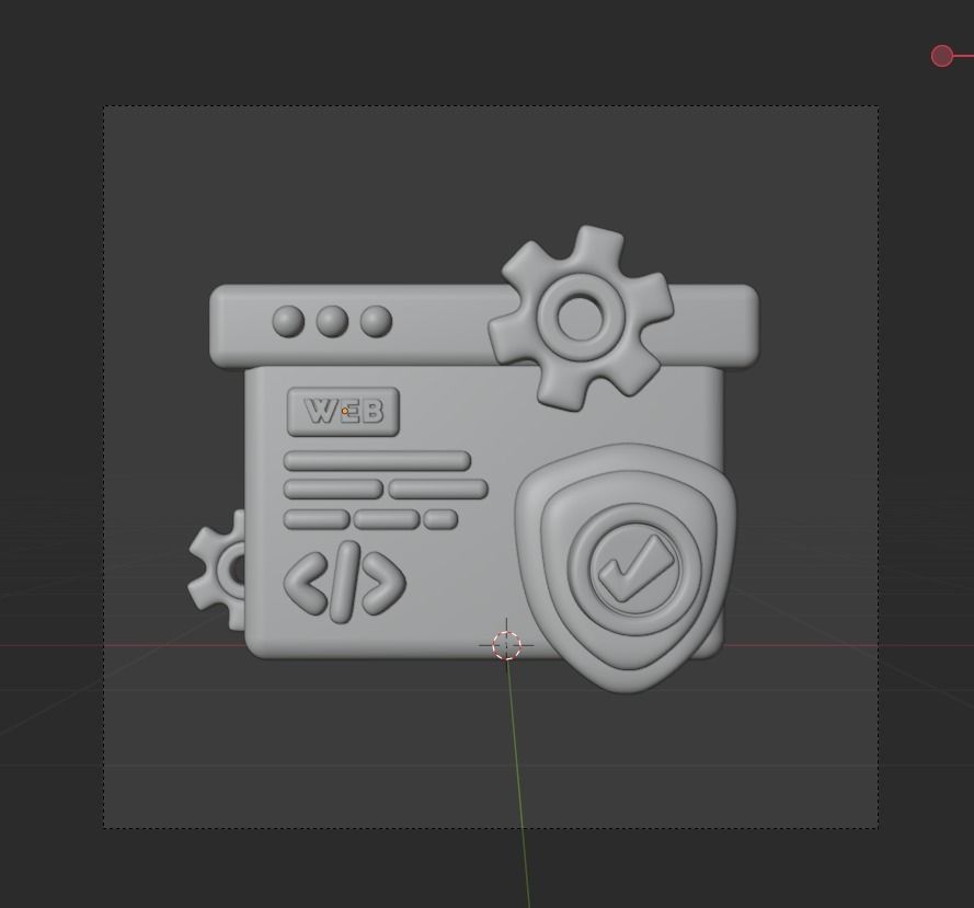 SEO and WEB 3d Illustration  Icon Pack 3D model_60