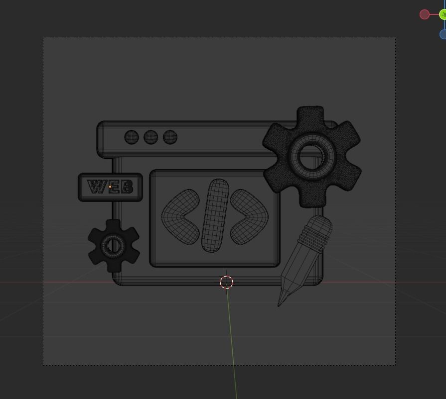 SEO and WEB 3d Illustration  Icon Pack 3D model_11