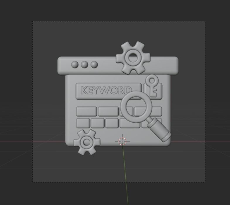 SEO and WEB 3d Illustration  Icon Pack 3D model_34