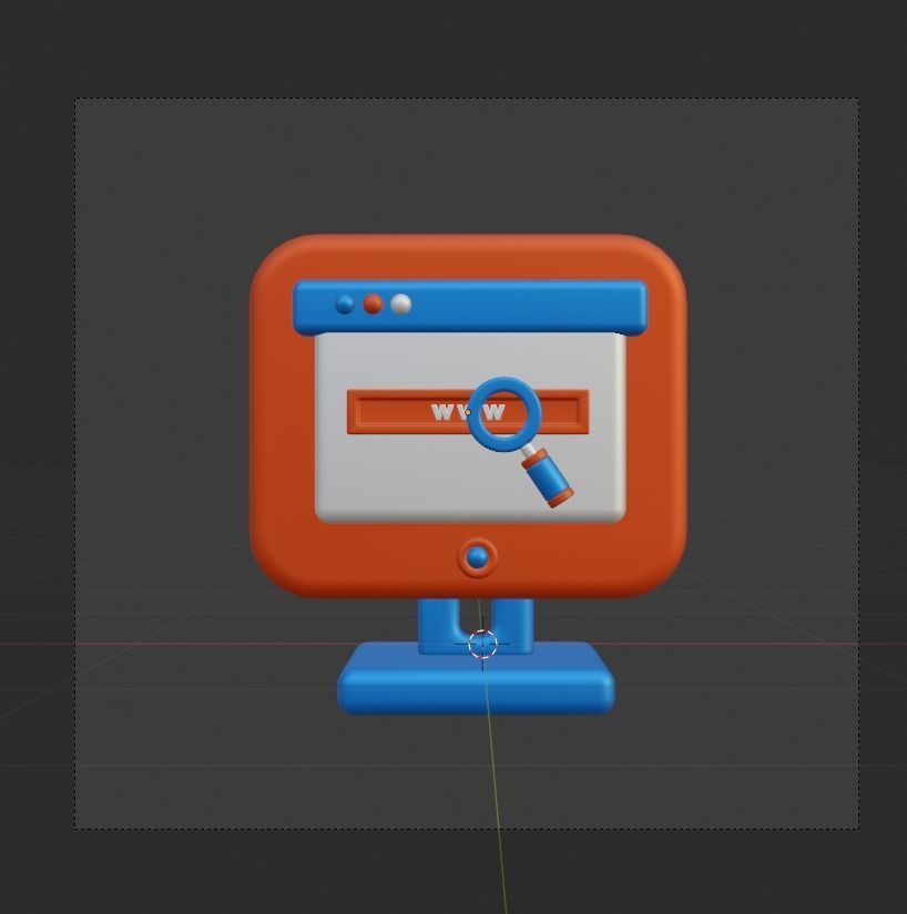 SEO and WEB 3d Illustration  Icon Pack 3D model_48