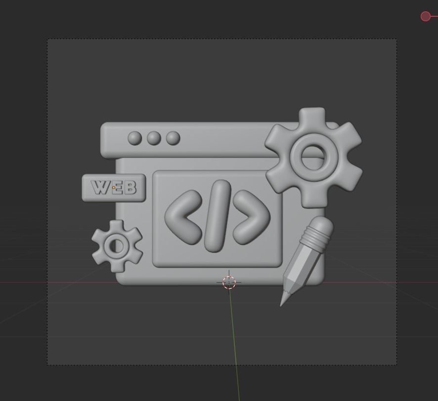 SEO and WEB 3d Illustration  Icon Pack 3D model_15