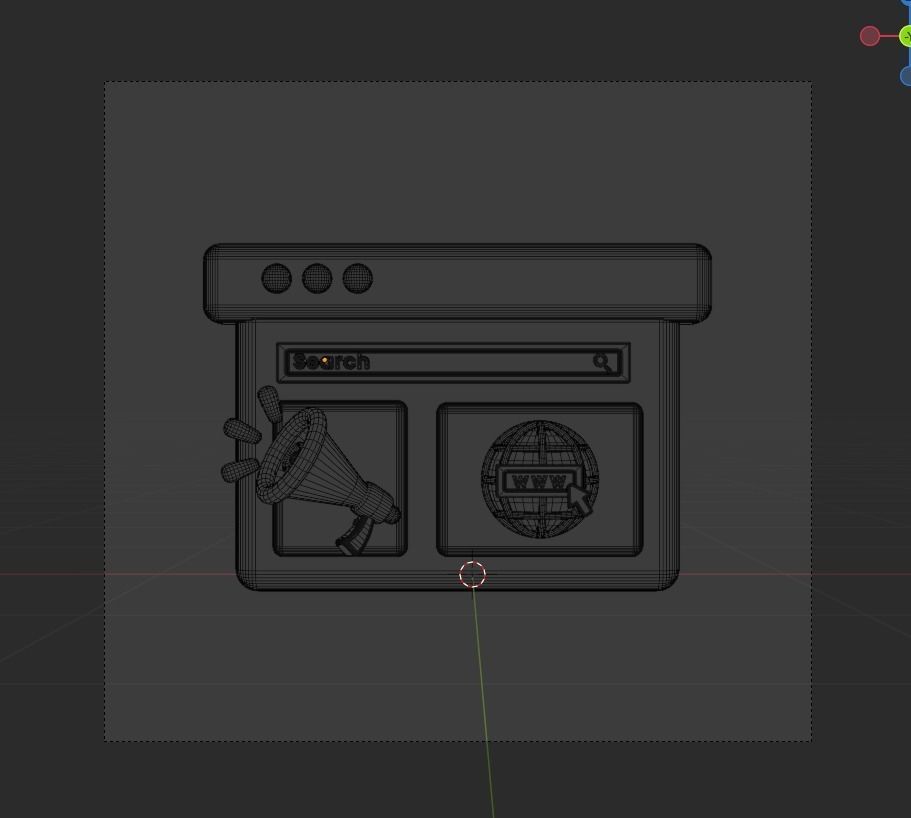SEO and WEB 3d Illustration  Icon Pack 3D model_8