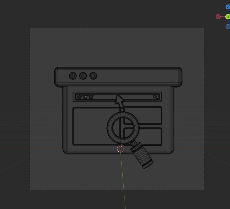 SEO and WEB 3d Illustration  Icon Pack 3D model_7