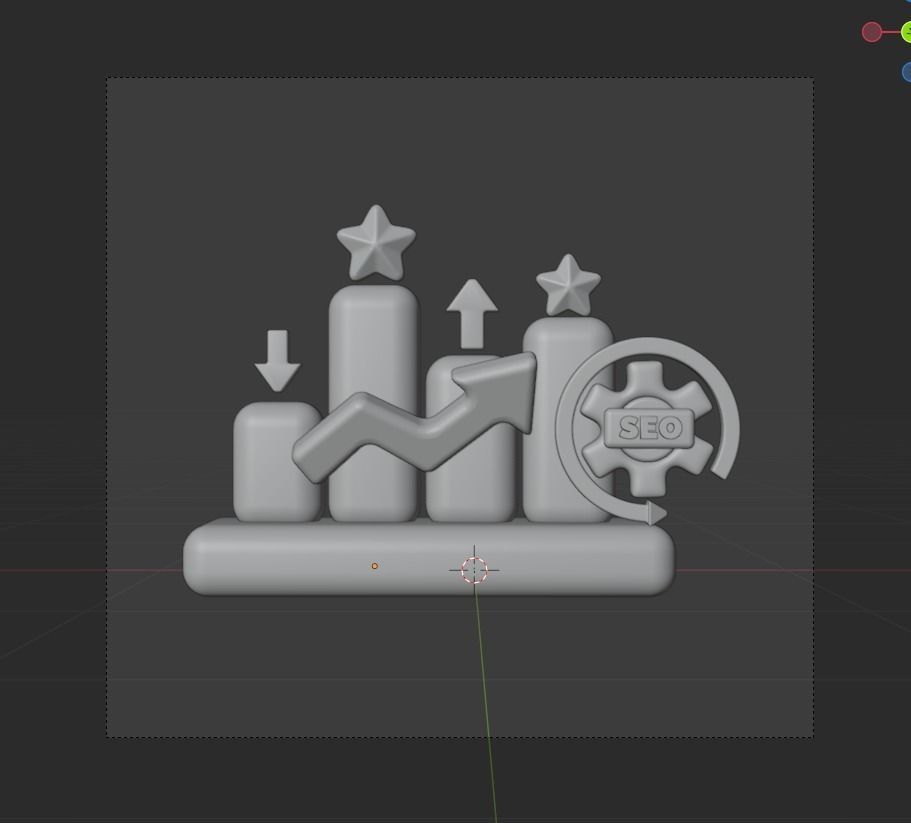 SEO and WEB 3d Illustration  Icon Pack 3D model_88