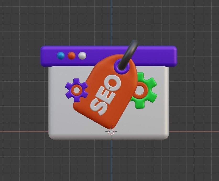 SEO and WEB 3d Illustration  Icon Pack 3D model_86