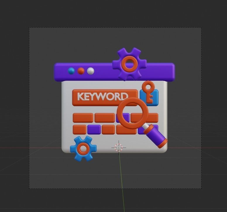 SEO and WEB 3d Illustration  Icon Pack 3D model_42