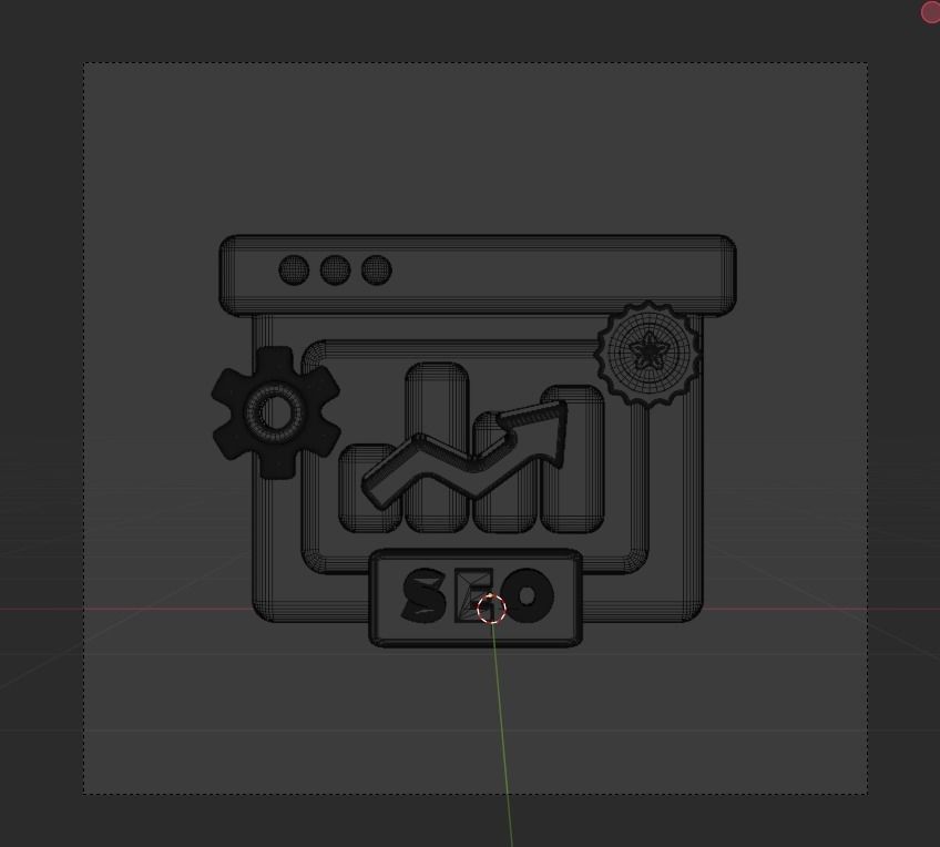 SEO and WEB 3d Illustration  Icon Pack 3D model_100