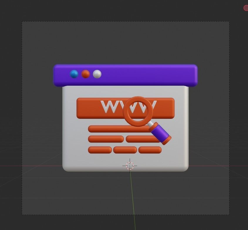 SEO and WEB 3d Illustration  Icon Pack 3D model_84