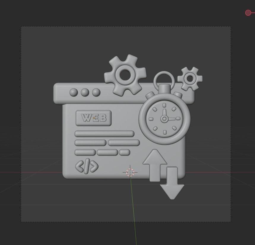 SEO and WEB 3d Illustration  Icon Pack 3D model_31