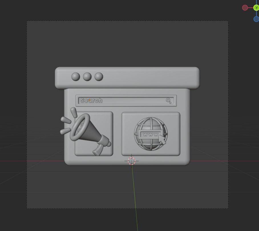 SEO and WEB 3d Illustration  Icon Pack 3D model_18