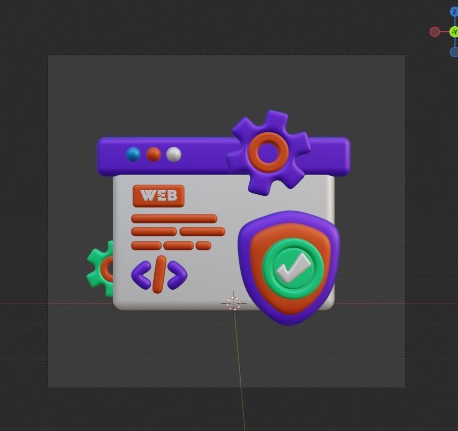 SEO and WEB 3d Illustration  Icon Pack 3D model_62