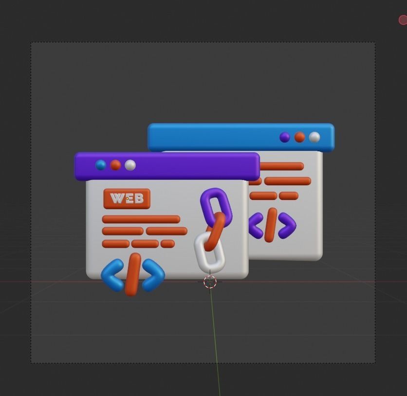 SEO and WEB 3d Illustration  Icon Pack 3D model_26