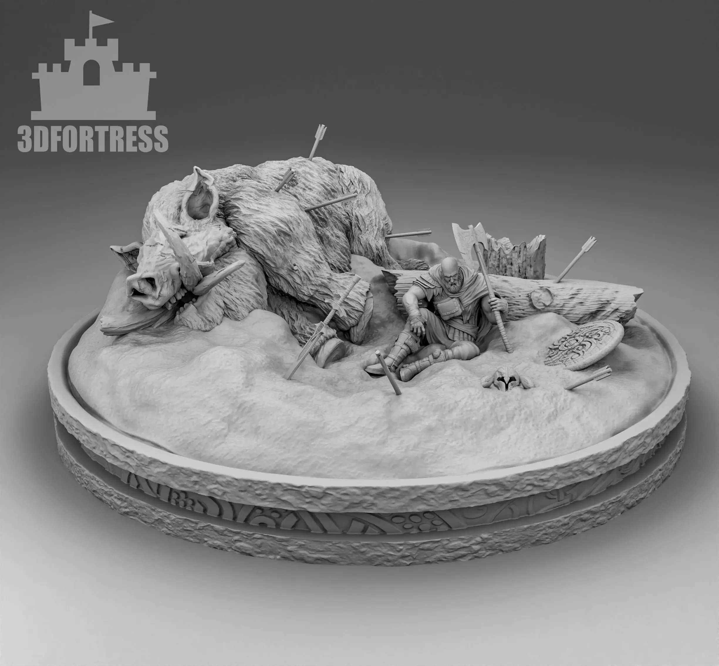Viking Hunter 3D print model