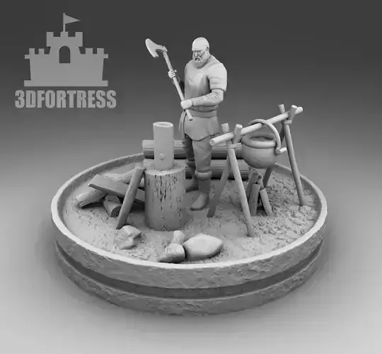 The woodcutter 3D print model