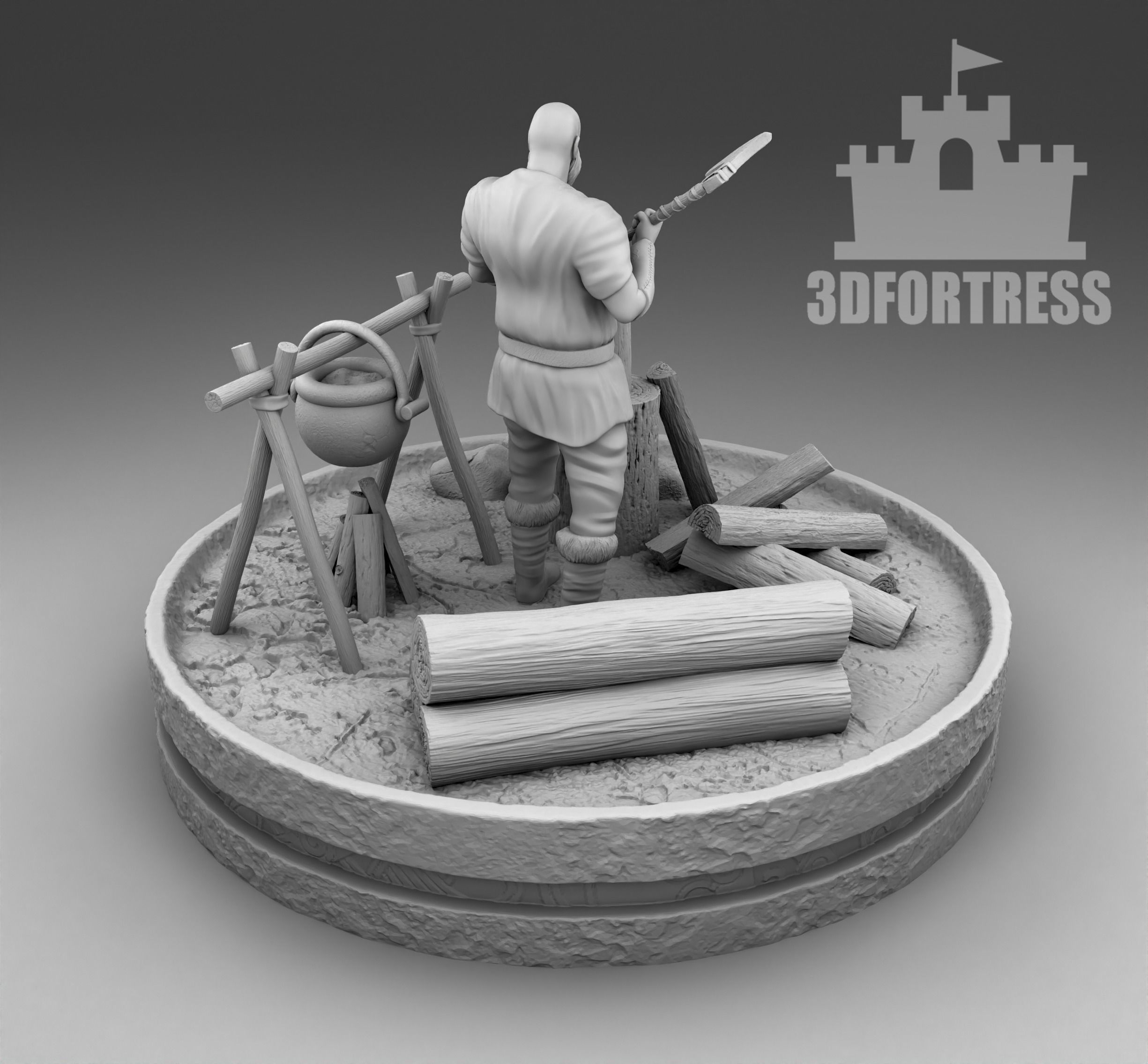 The woodcutter 3D print model_2