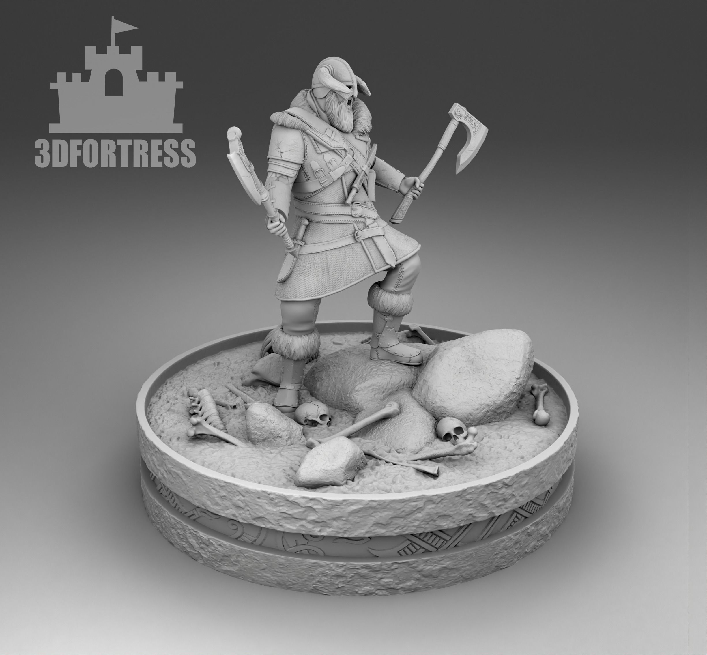 The furious Viking 3D print model_1