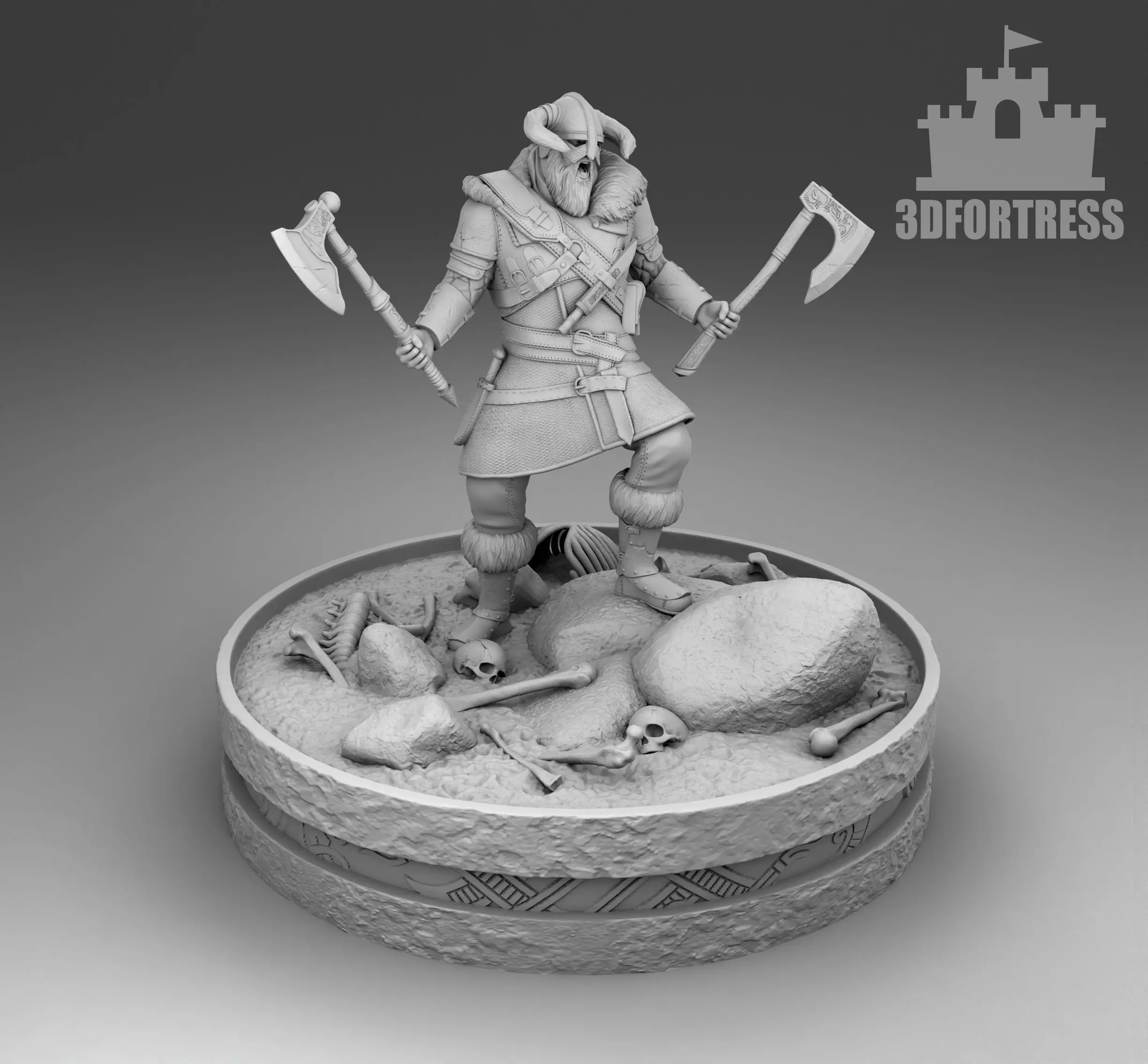 The furious Viking 3D print model_0