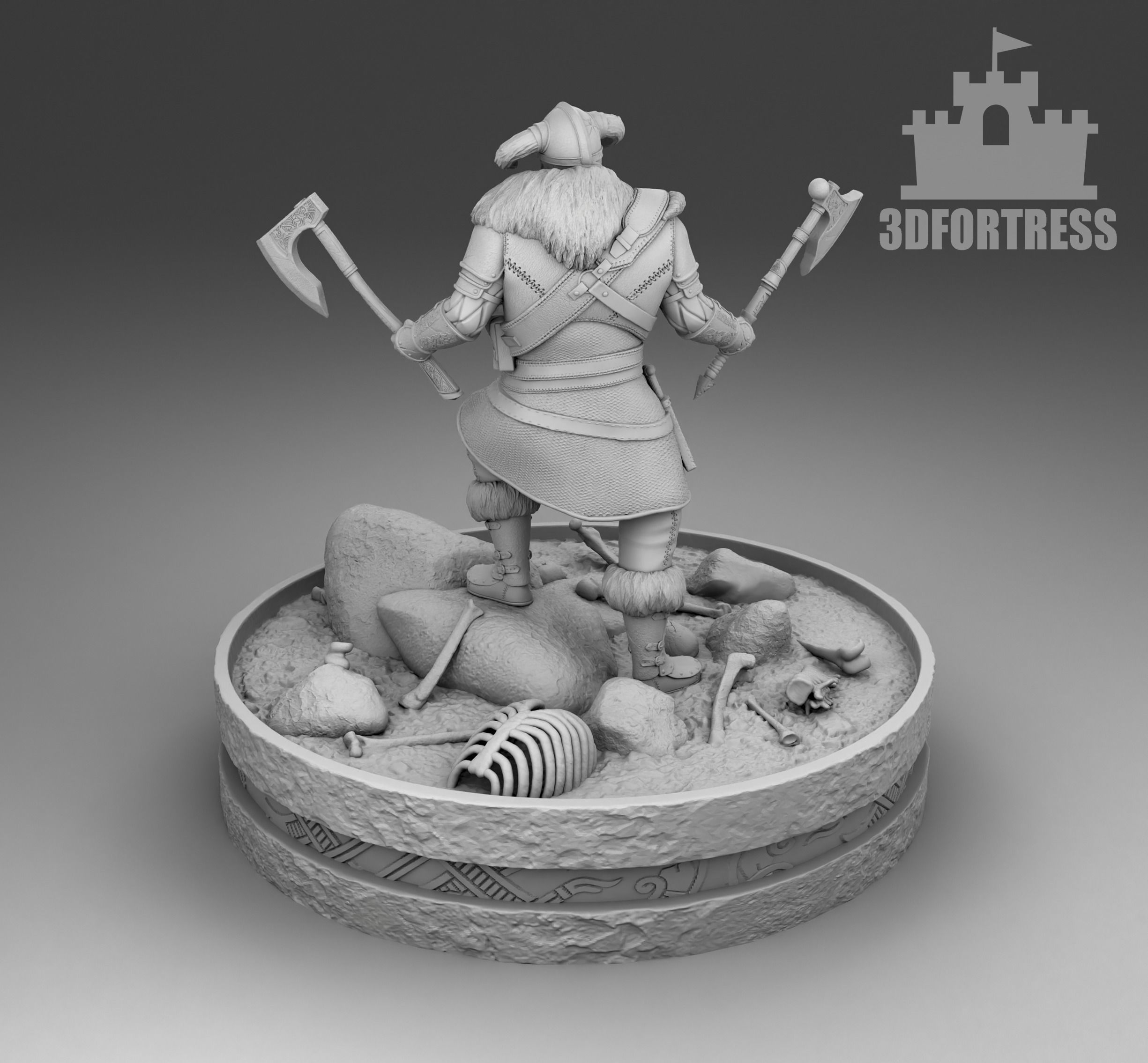 The furious Viking 3D print model_2