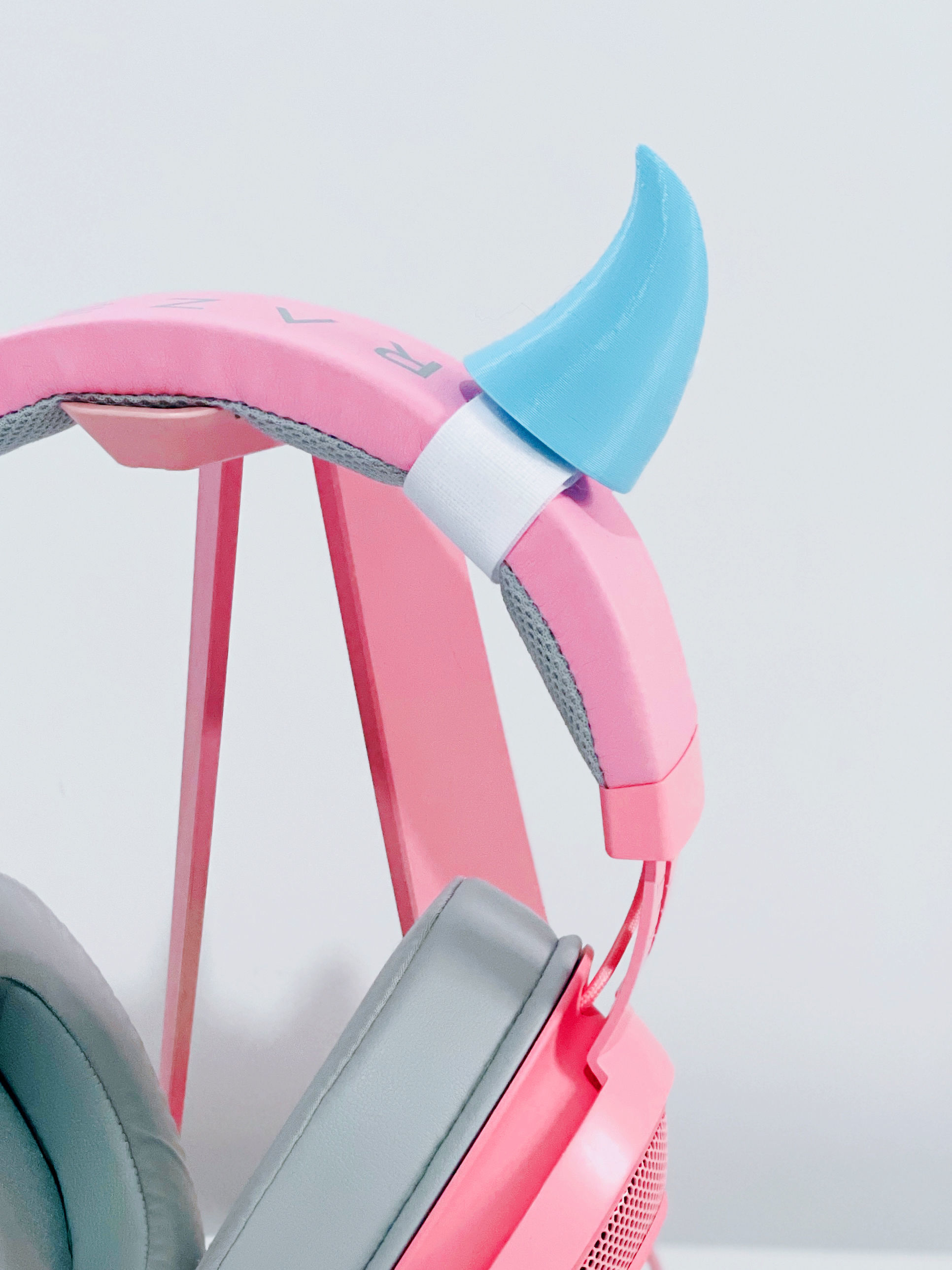 Devil Horns for Headset - Headphone Attachment 3D print model_4