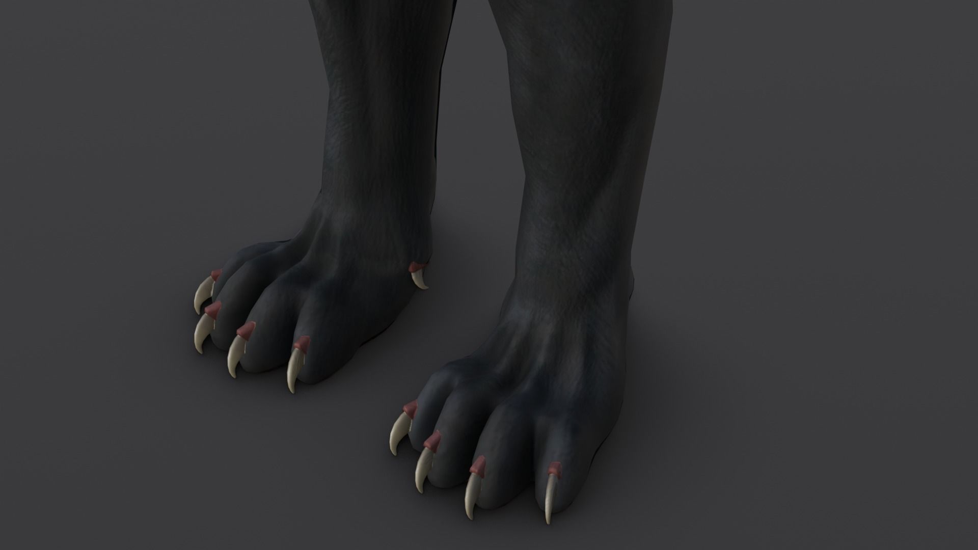 Animated and Rigged Panther 3D Model Low-poly 3D model_4