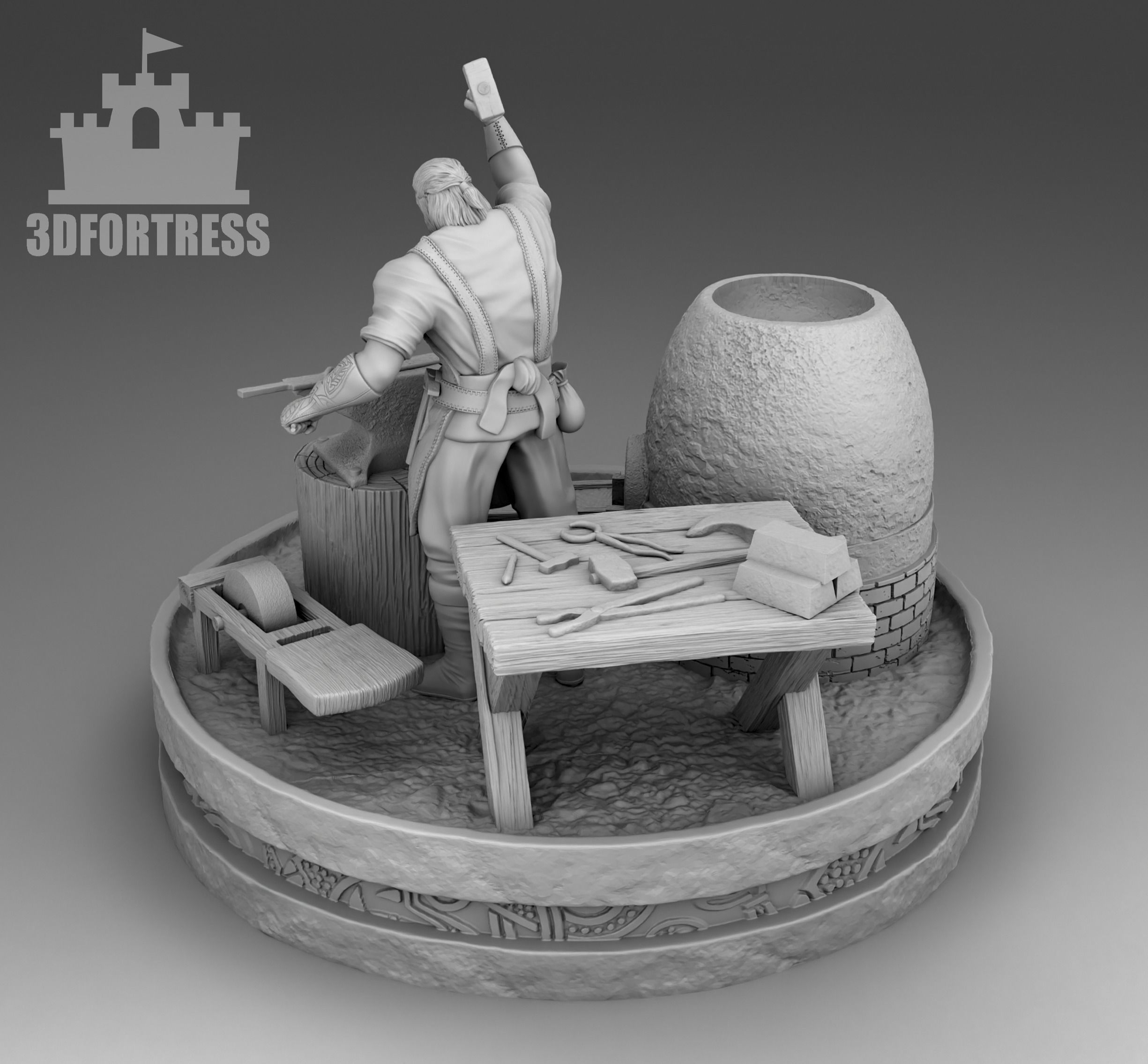 Blacksmith 3D print model_2