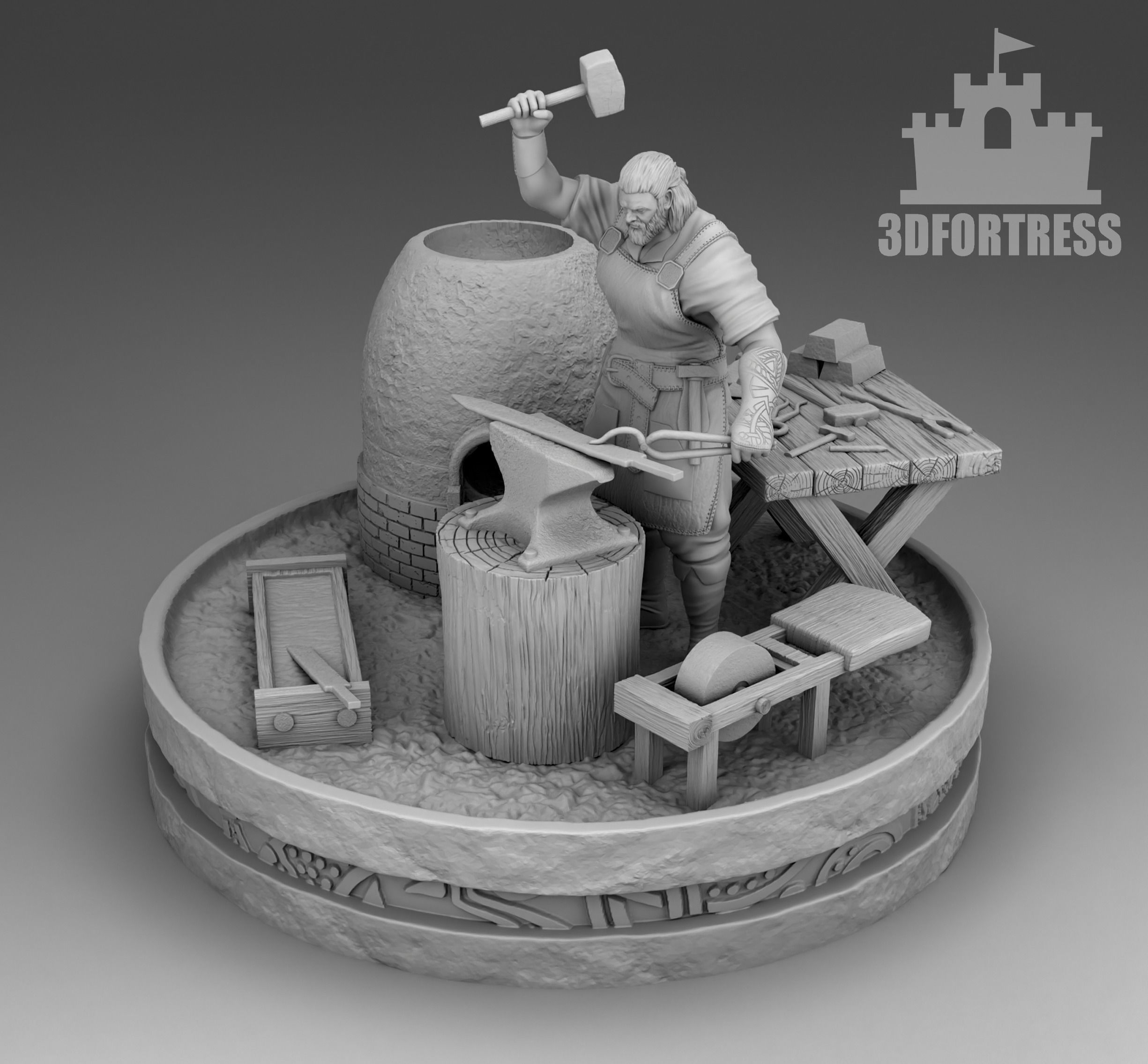 Blacksmith 3D print model_1