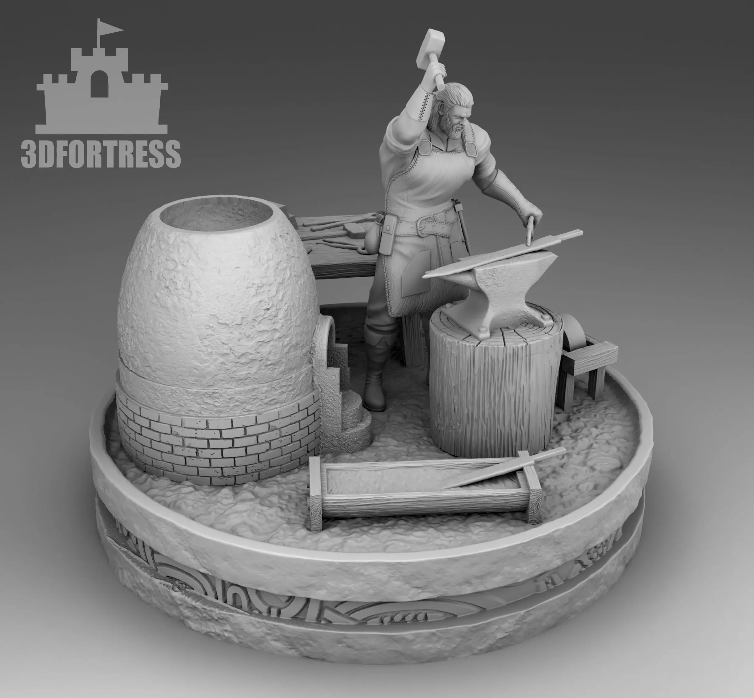 Blacksmith 3D print model_0