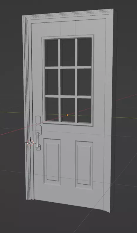 House Exterior Door Free low-poly 3D model