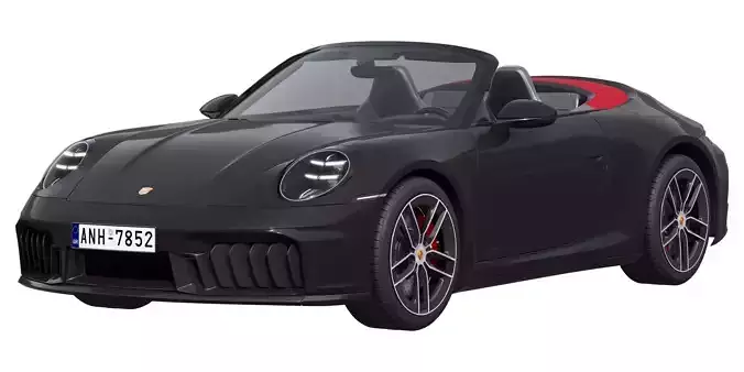 Porsche 911 Carrera GTS Cabriolet 2025 3D model