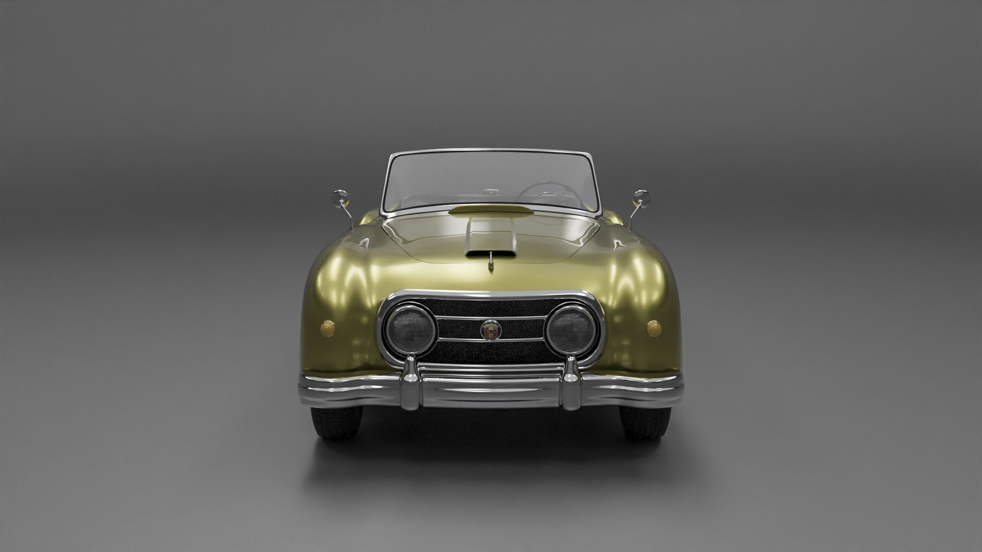 Nash-Healey Roadster 1952 3D model_4