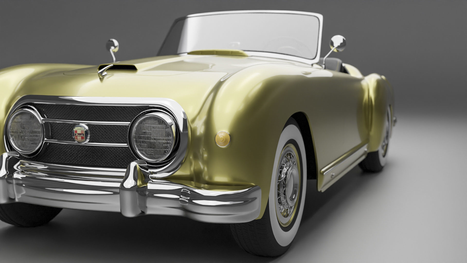 Nash-Healey Roadster 1952 3D model_6