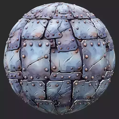 Stylized Metal Seamless Texture