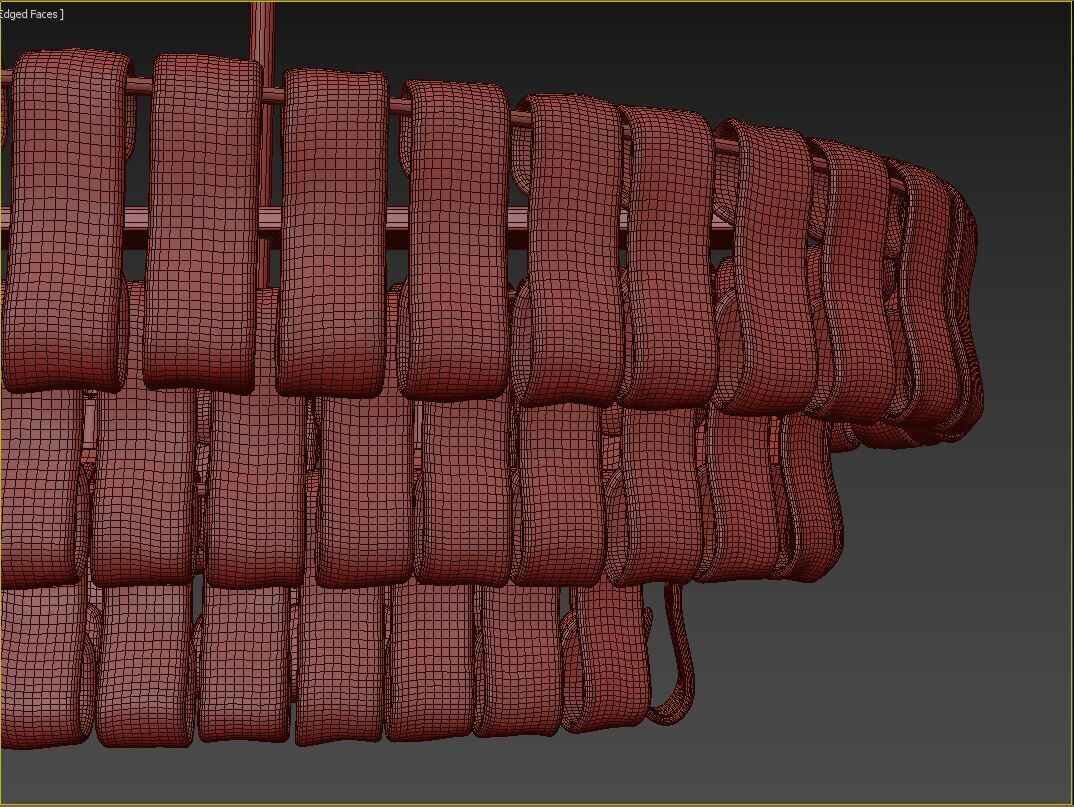 Ghiaccio Oval Chandelier Large 3D model_10