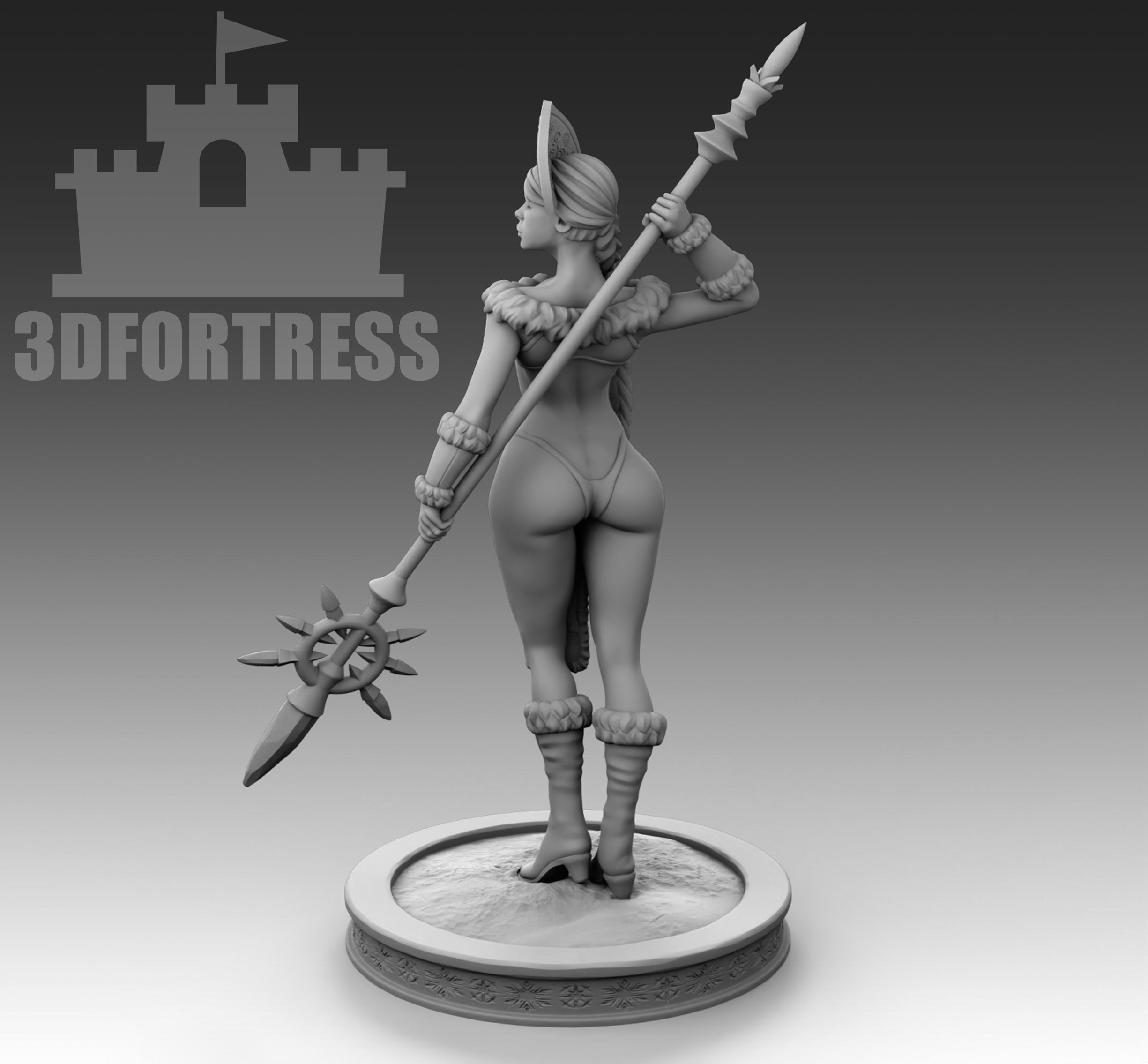 Jarls wife 3D print model_1