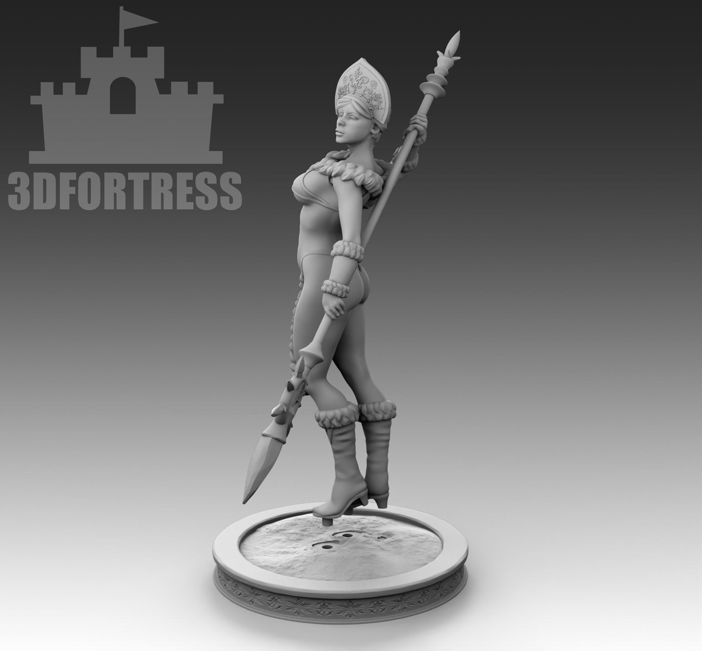 Jarls wife 3D print model_2