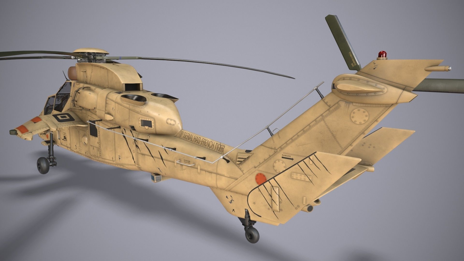EC-665 Tiger HAD Block 2 France Basic Low-poly 3D model_4