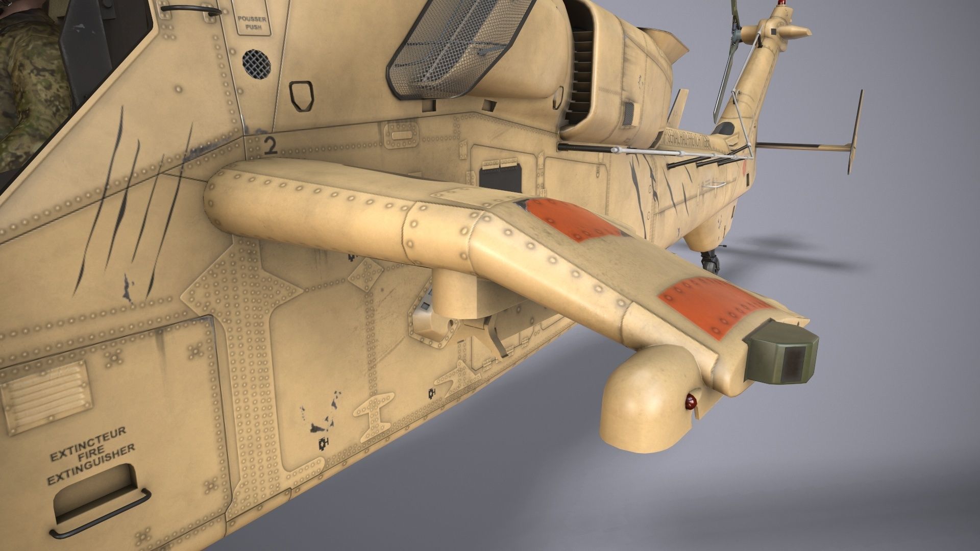 EC-665 Tiger HAD Block 2 France Basic Low-poly 3D model_10