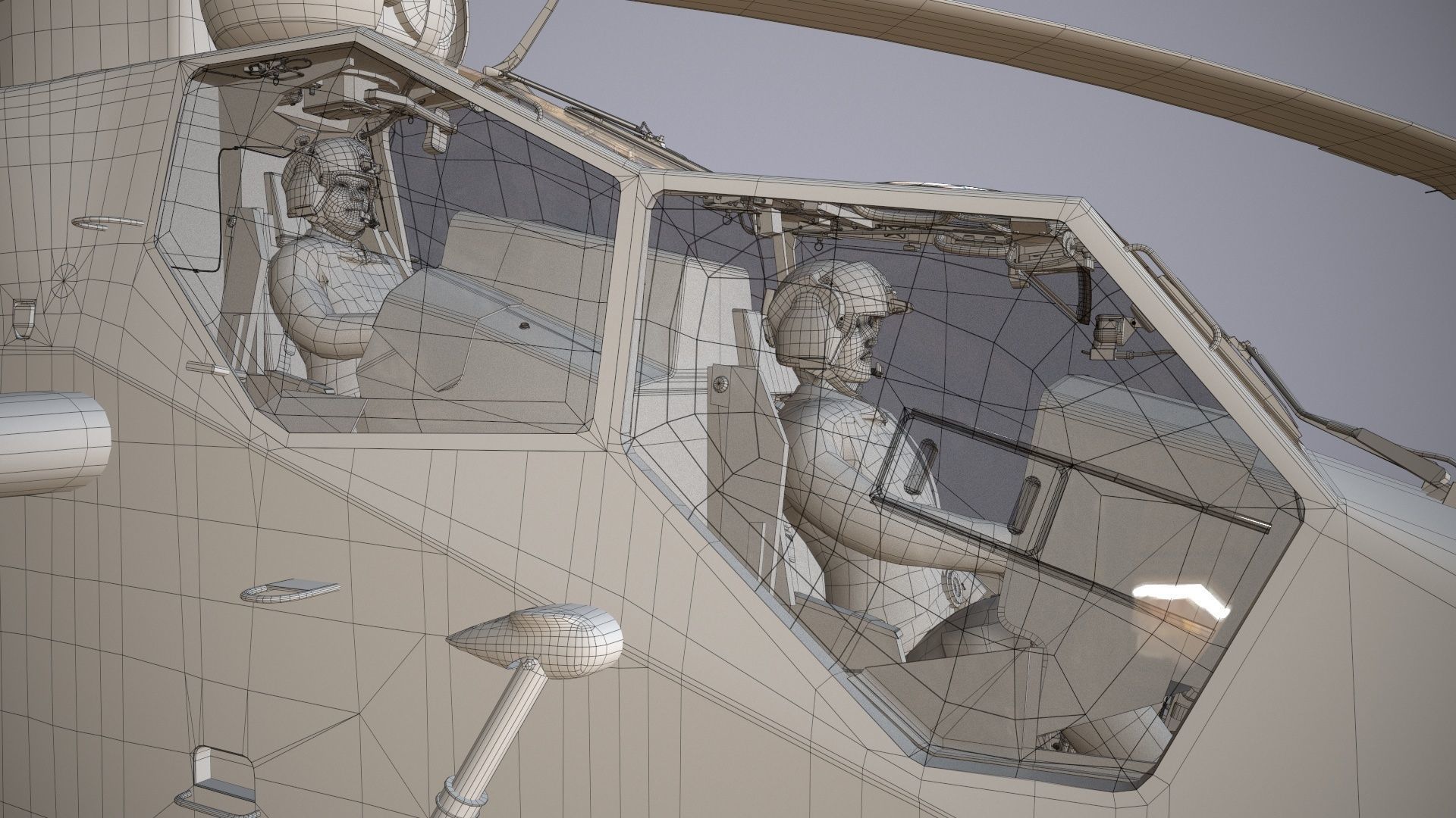 EC-665 Tiger HAD Block 2 France Basic Low-poly 3D model_41