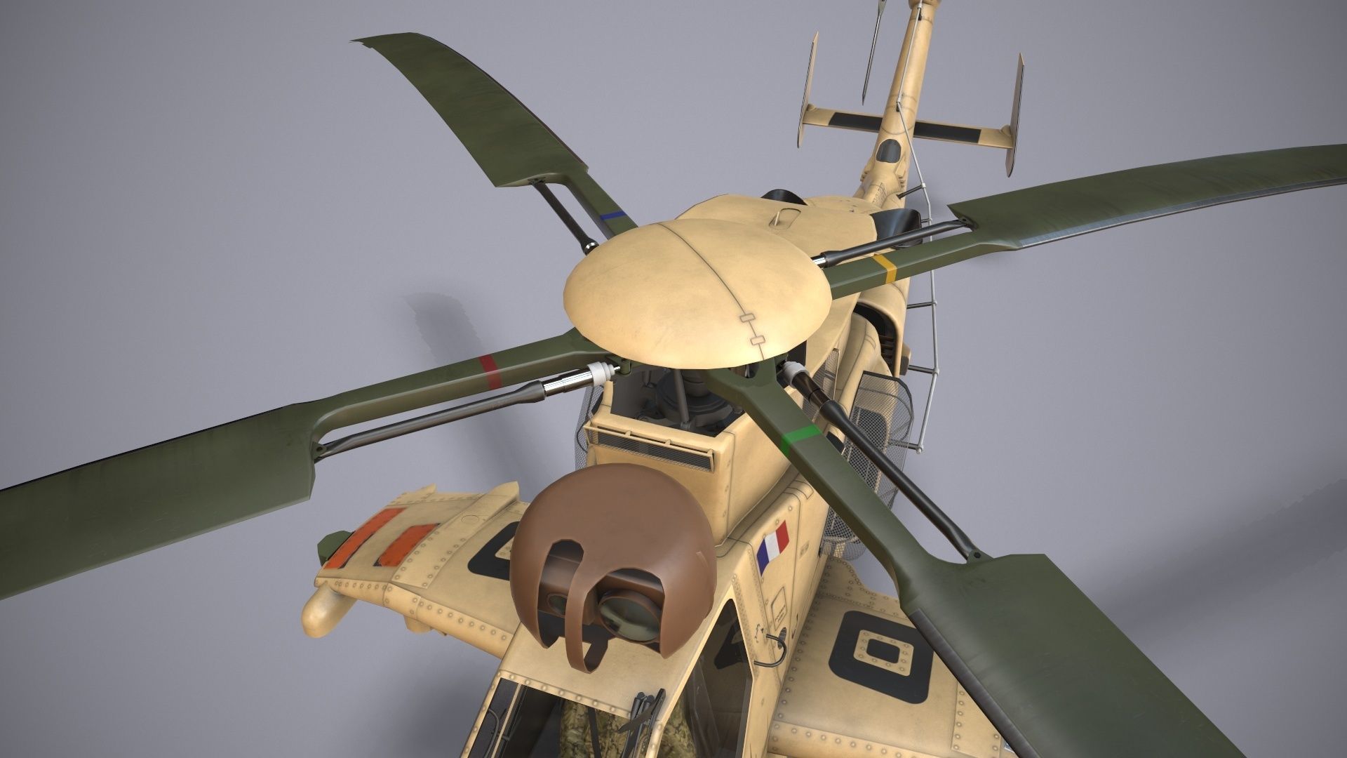 EC-665 Tiger HAD Block 2 France Basic Low-poly 3D model_9