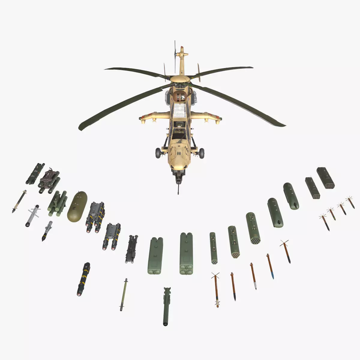 EC-665 Tiger HAD Block 2 France Basic Low-poly 3D model_0