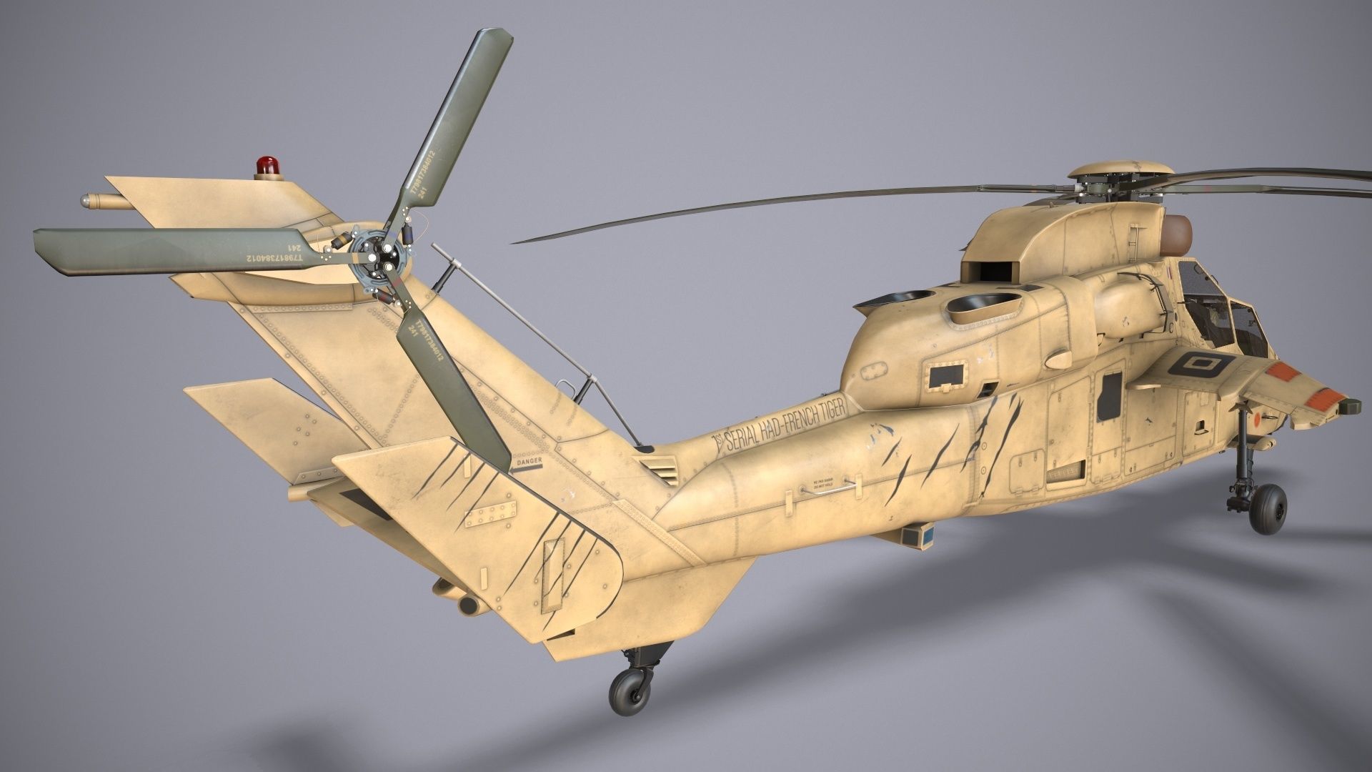EC-665 Tiger HAD Block 2 France Basic Low-poly 3D model_5