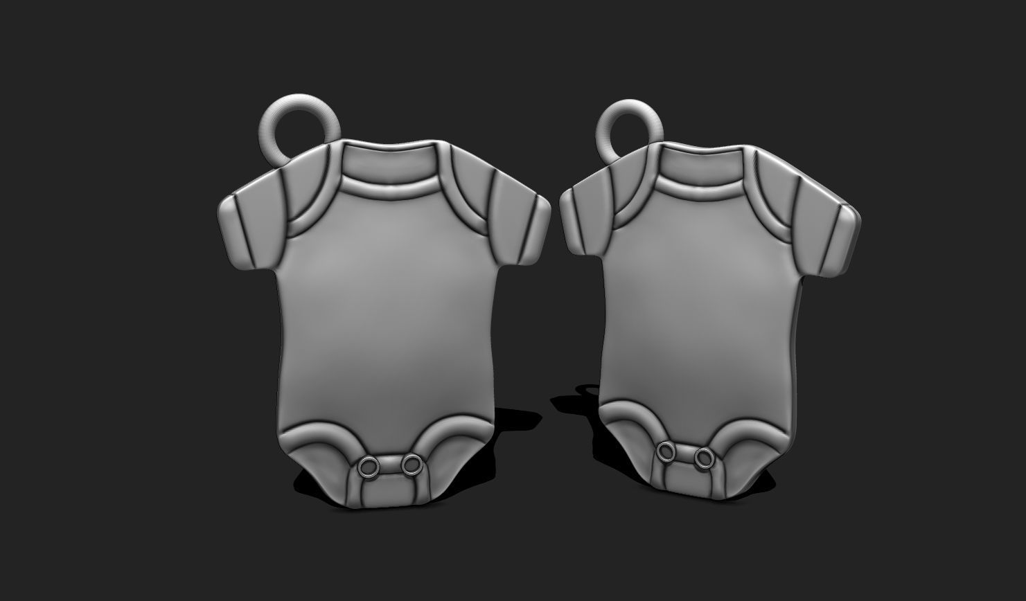 Baby Body Pendant - 3D STL File for 3D Printing 3D print model_9