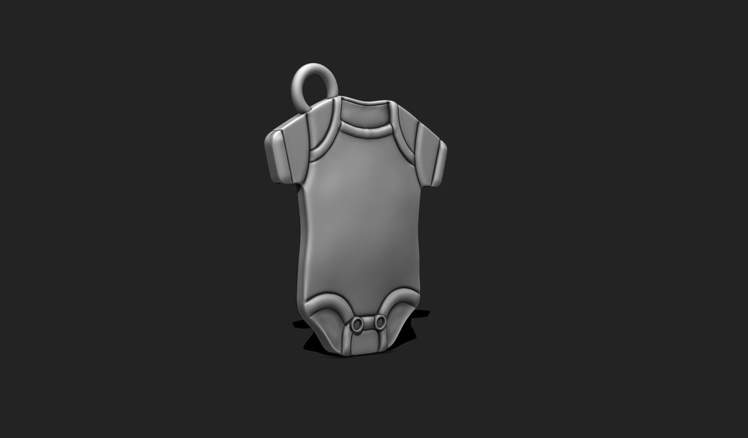 Baby Body Pendant - 3D STL File for 3D Printing 3D print model_6