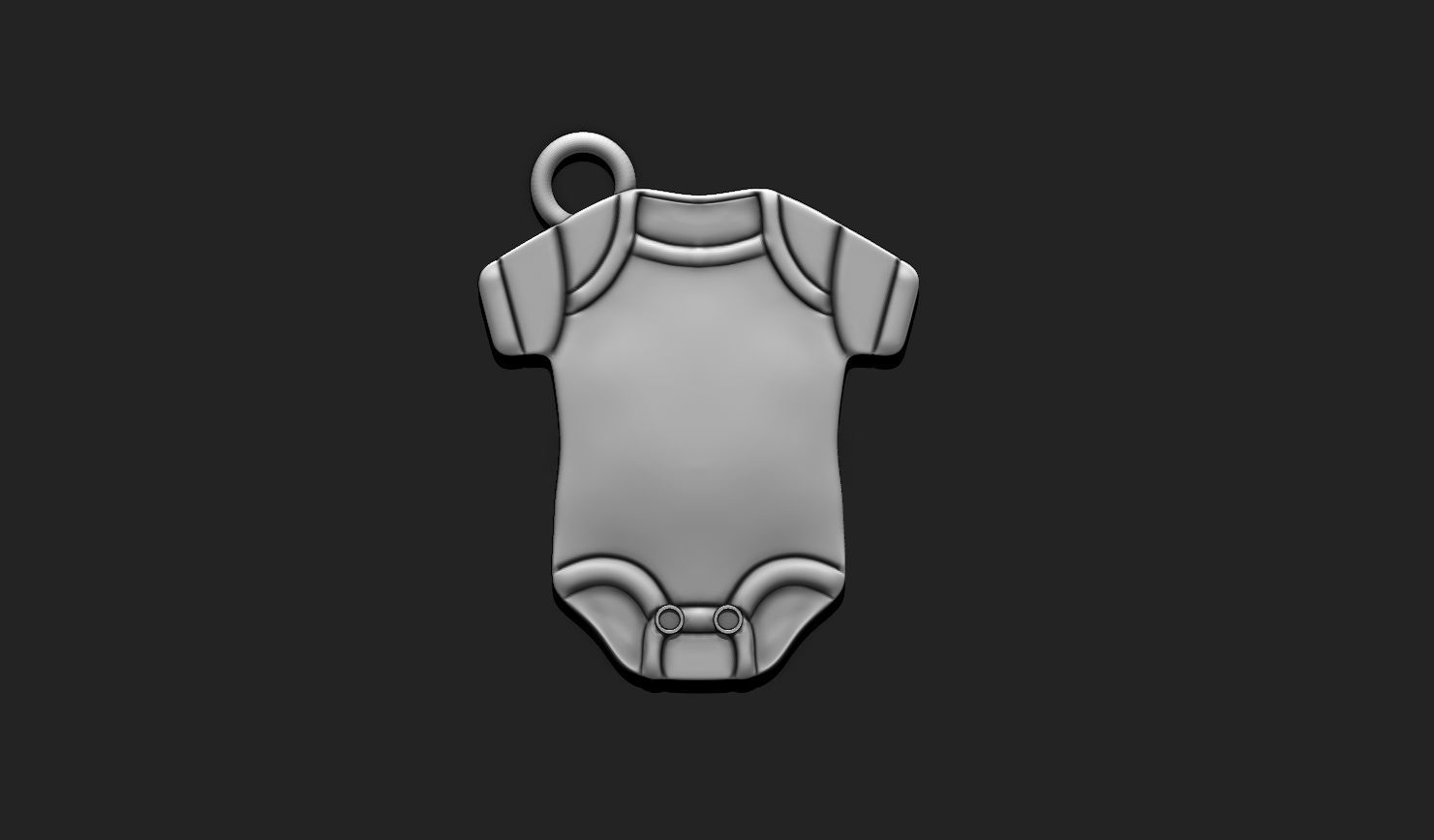 Baby Body Pendant - 3D STL File for 3D Printing 3D print model_3