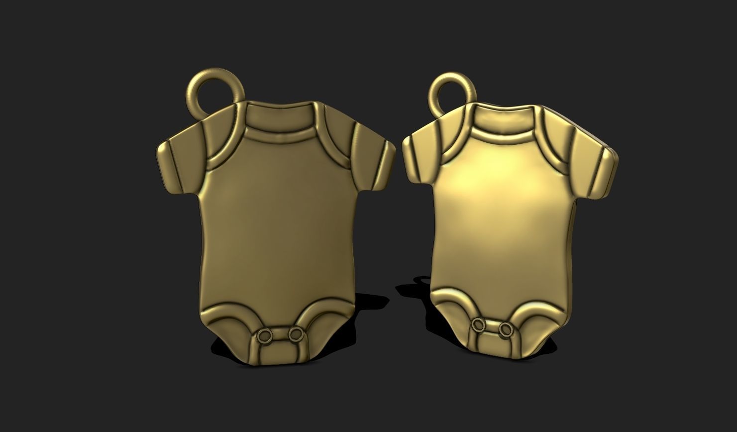 Baby Body Pendant - 3D STL File for 3D Printing 3D print model_2