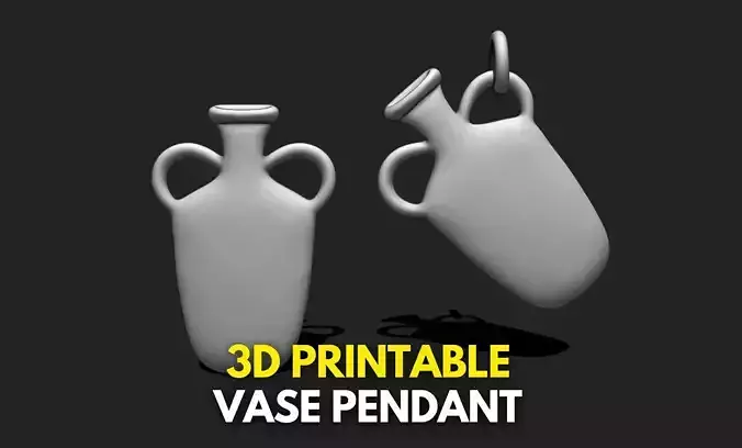Vase Pendant - 3D STL File for 3D Printing