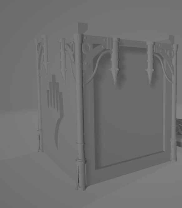 MAGIC THE GATHERING DECKBOX - HORROR THEME 3D print model_1